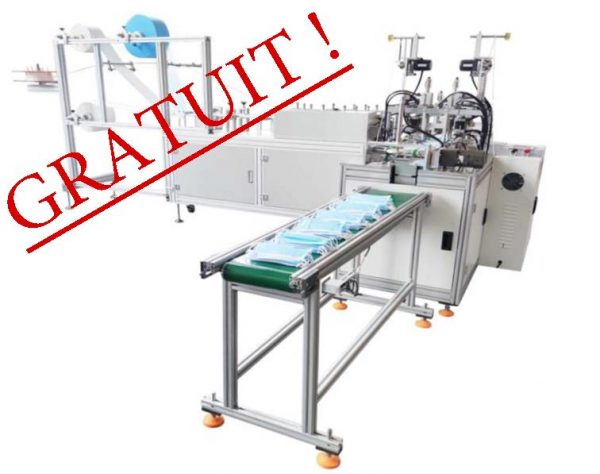 VERSION GRATUITE -Investissement ligne FFP2 + TYPE IIR + CONDITIONNEMENT AUTOMATIQUE CARTON - ORIGINE CHINE